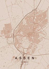 Assen Map by Stef van Campen
