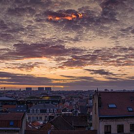 zonsondergang Brussel sur tom Lammens