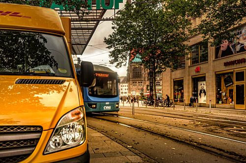 On the road in Chemnitz