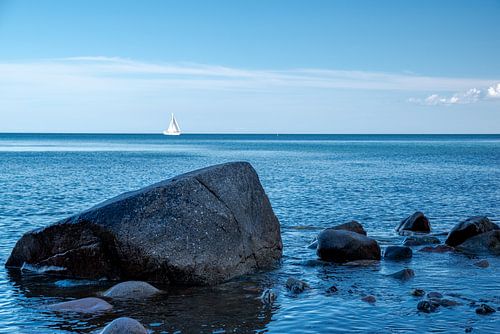 Blue sky over the Baltic Sea