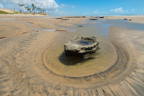Beach with Rock