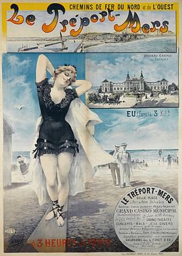 Henri Boulanger Gray - Le Tréport-Mers (1897) van Peter Balan