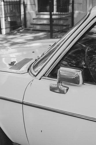 Vintage car in black and white by Anne Anceaux