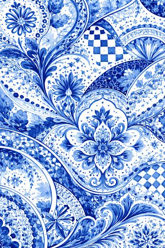 Cobalt Blue Curly Roller, Ornaments in Motion