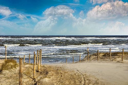 Pad door de duinen naar het strand sur Peter Roder