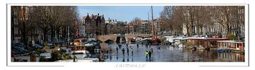 Winterwetter in Amsterdam. von Richard Wareham