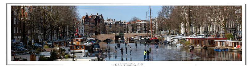 Winters weer in Amsterdam. van Richard Wareham