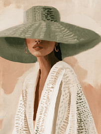 Boho-chique vrouw van Art in color
