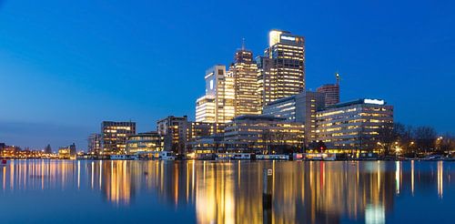 Amsterdam city skyline with Rembrandt Tower