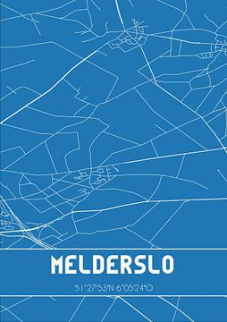 Blauwdruk | Landkaart | Melderslo (Limburg) van Rezona