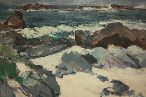 Samuel John Peploe - A rocky coast near Iona