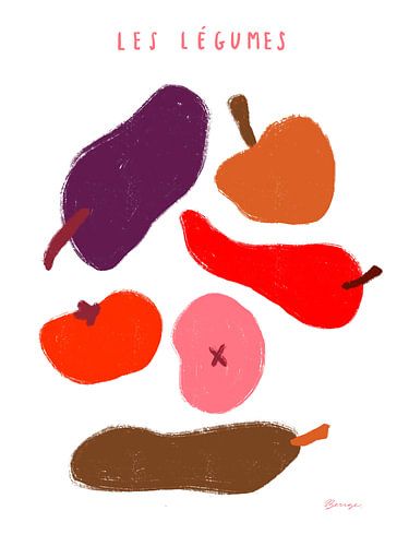 Les fruits - illustration of collection of vegetables