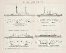 Gravure vintage navires de guerre IV sur Studio Wunderkammer