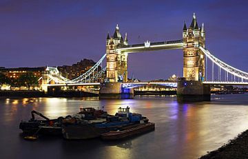 London Tower Bridge over de Theems van Frank Herrmann