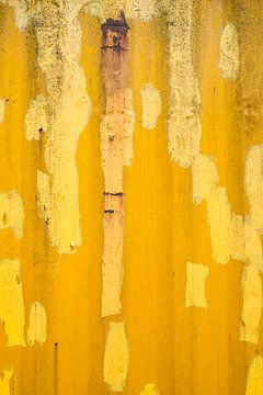 Abstract: surface of yellow container by Jack Tummers