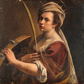 Self portrait as Saint Catherine of Alexandria, Artemisia Gentileschi