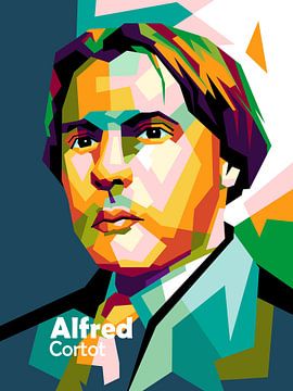Alfred Cortot im Pop-Art-Plakat von miru arts