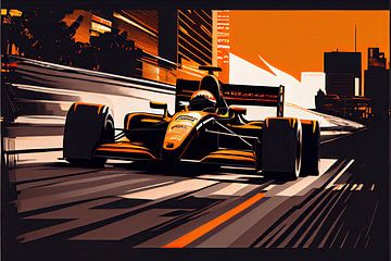 Formula 1 - Vector Art racing car by Tim Kunst en Fotografie