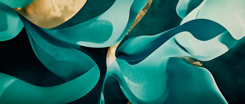 Élagage des couleurs et des formes dans l'océan