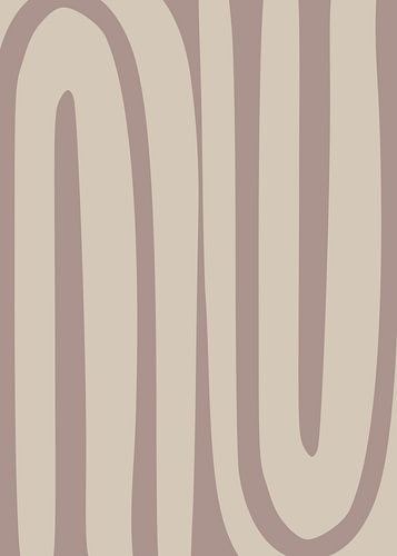 Regenboog Beige Abstract
