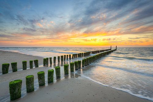 Groin on the beach in Domburg
