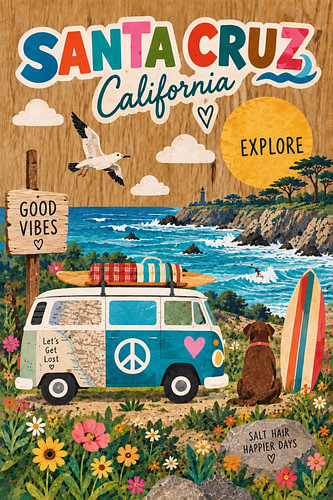 Santa Cruz California – Good Vibes by the Ocean