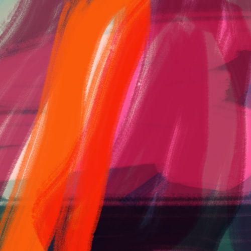 Kleurrijke moderne abstracte kunst in neon- en pastelkleuren nr. 8