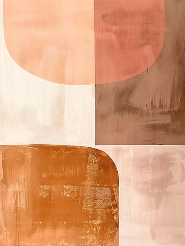 Japandi Abstract Roze I