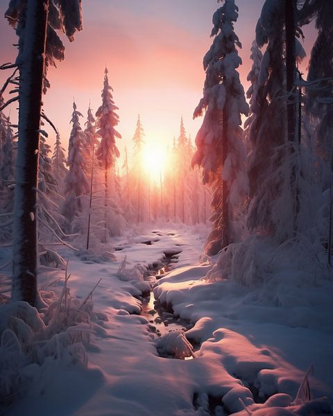 Winterlandschaft von fernlichtsicht