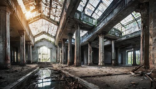 Lost Place Gebäude dunkel und düster