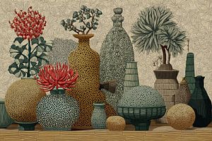 Blumenvasen | Auffällige Blumen und Vasen