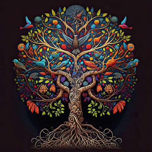 Folkloristische levensboom