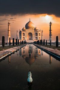 Taj Mahal dans la lumière du matin