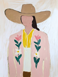 Fashionable Floral Lady by Kathrin Pienaar