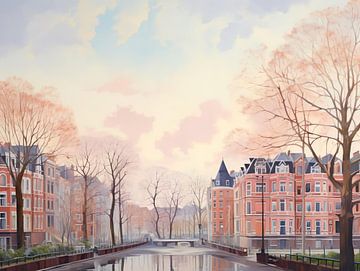 Sketch landscape of The Hague by PixelPrestige
