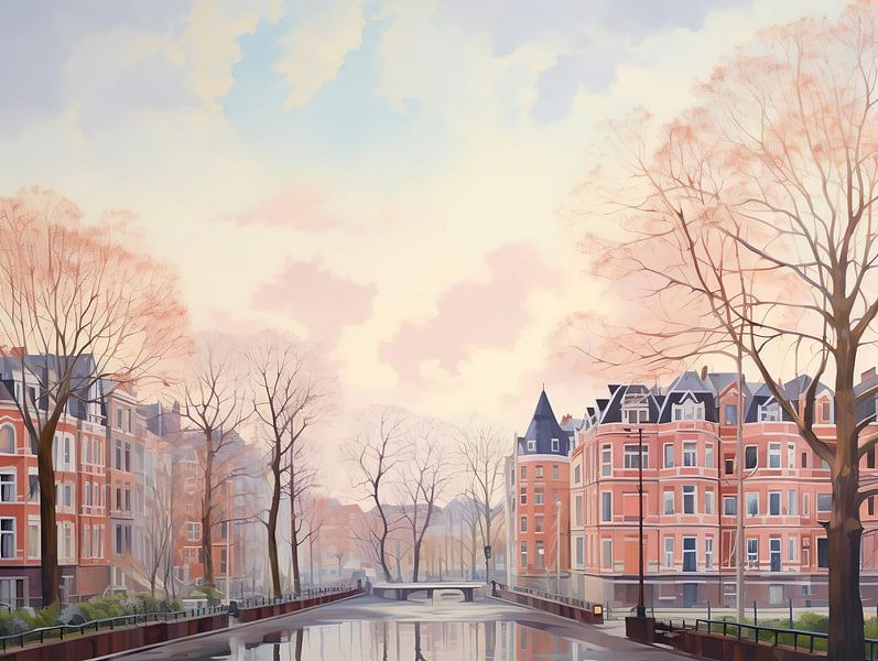 Skizze der Landschaft von Den Haag von PixelPrestige