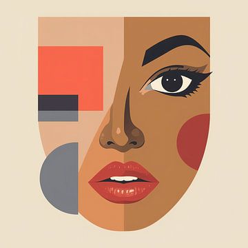 Minimalistische designtaal van de vrouw