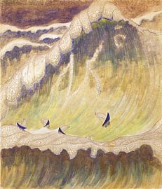 Mikalojus Konstantinas Čiurlionis - Sonate nr. 5 (Zeesonate). Finale, 1908 van Atelier Liesjes