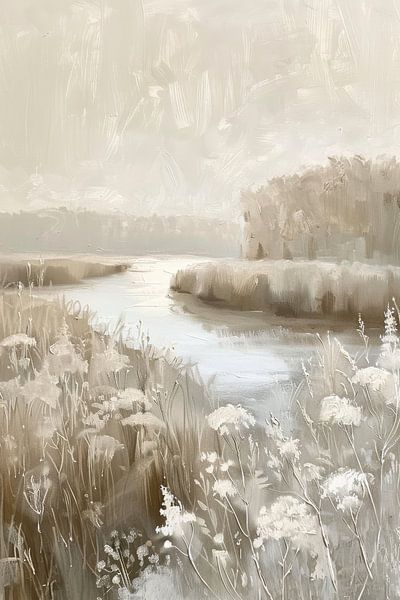 Fluss in Creme- und Taupefarben von Imagine