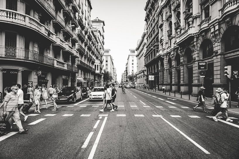 Straße in Barcelona von Rick Wiersma