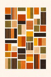 Warm Earth Geometric Blocks by irgian firmansyah