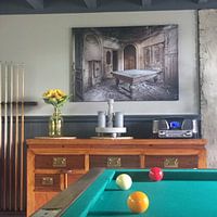 Photo de nos clients: Billard par Olivier Photography, sur toile