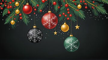 kerstdecoratie grafisch hongaarse stijl van Markus Gann
