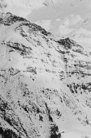 Zwitserland bergen alpen - Zwart Wit