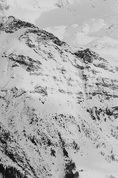Zwitserland bergen alpen - Zwart Wit van Tim Visual Storyteller