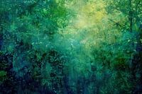Abstrait, peinture, vert