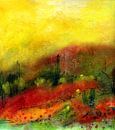 mysticism red - leuchtende Landschaft von Claudia Gründler Miniaturansicht
