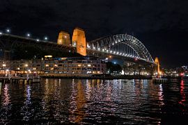 The Sydney Harbour Bridge at night by Frank's Awesome Travels