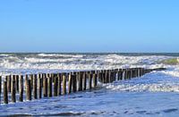 Zeegezicht in de winter Winter Northsea Meer