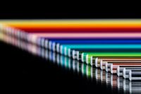 Pencils in a row.